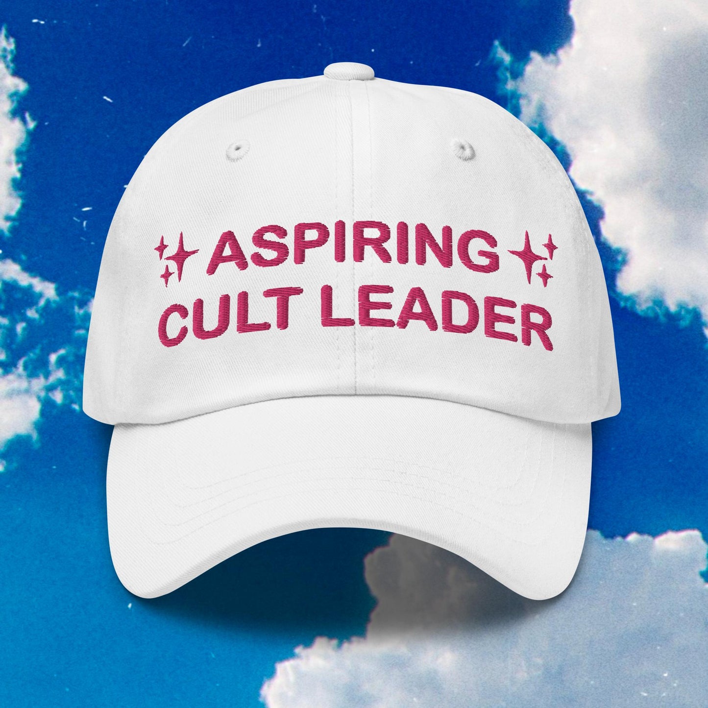 Aspiring Cult Leader Dad Hat (Girly Pop Edition)